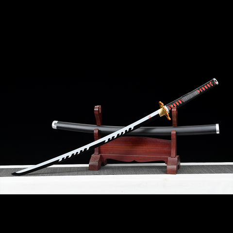 1095 High Carbon Steel Black Demon Slayer Tanjiro Nichirin 3rd Generation Katana Sword
