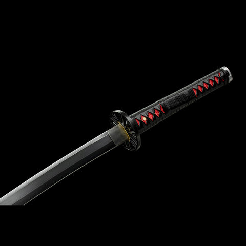 anime katana tanjiro sword 1095 High Carbon steel demon slayer characters Nichirin Sword   Tsuba Fitting QQ-0102 14