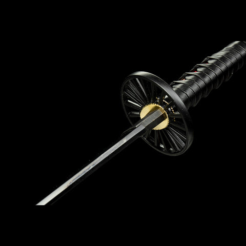 anime katana tanjiro sword 1095 High Carbon steel demon slayer characters Nichirin Sword Sageo QQ-0102 9