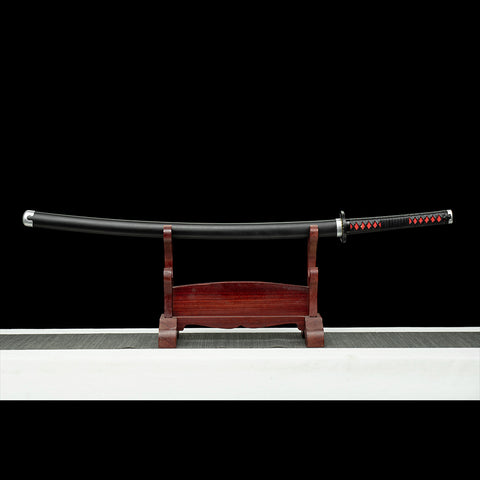 anime katana tanjiro sword 1095 High Carbon steel demon slayer characters Nichirin Sword QQ-0102 3