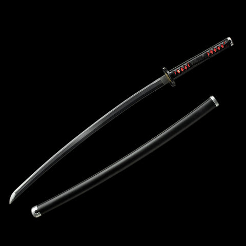 anime katana tanjiro sword 1095 High Carbon steel demon slayer characters Nichirin Sword QQ-0102 20