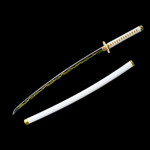 Handmade Anime Katana Demon Slayer Zenitsu Agatsuma Sword 1095 High Carbon Steel Blade-COOLKATANA
