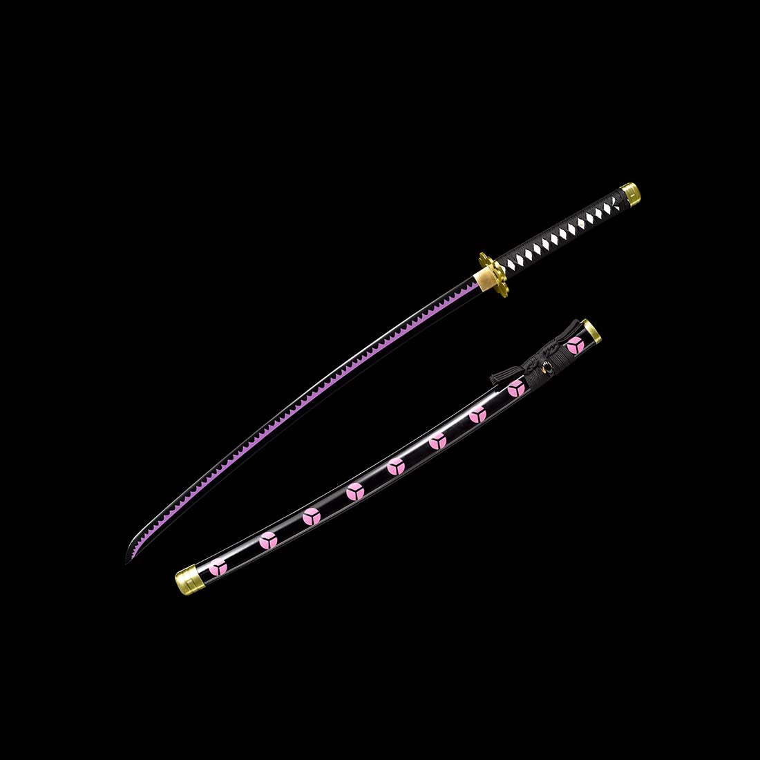 One Piece Roronoa Zoro Shusui Sword with 1060 Carbon Steel Black Full ...
