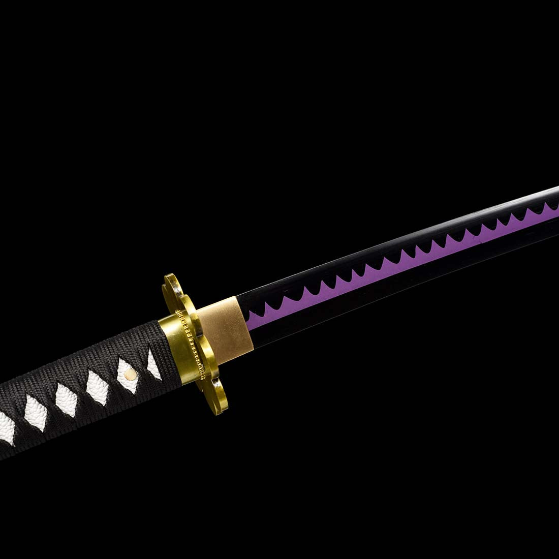 One Piece Roronoa Zoro Shusui Sword with 1060 Carbon Steel Black Full ...
