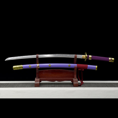 anime katana one piece roronoa zoro swords Shusui Sword 1095 High Carbon Steel  COOLKATANA QQ-0110 2