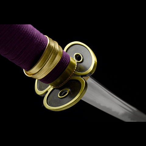anime katana one piece roronoa zoro swords Shusui Sword 1095 High Carbon Steel Tsuba Fitting COOLKATANA QQ-0110 5