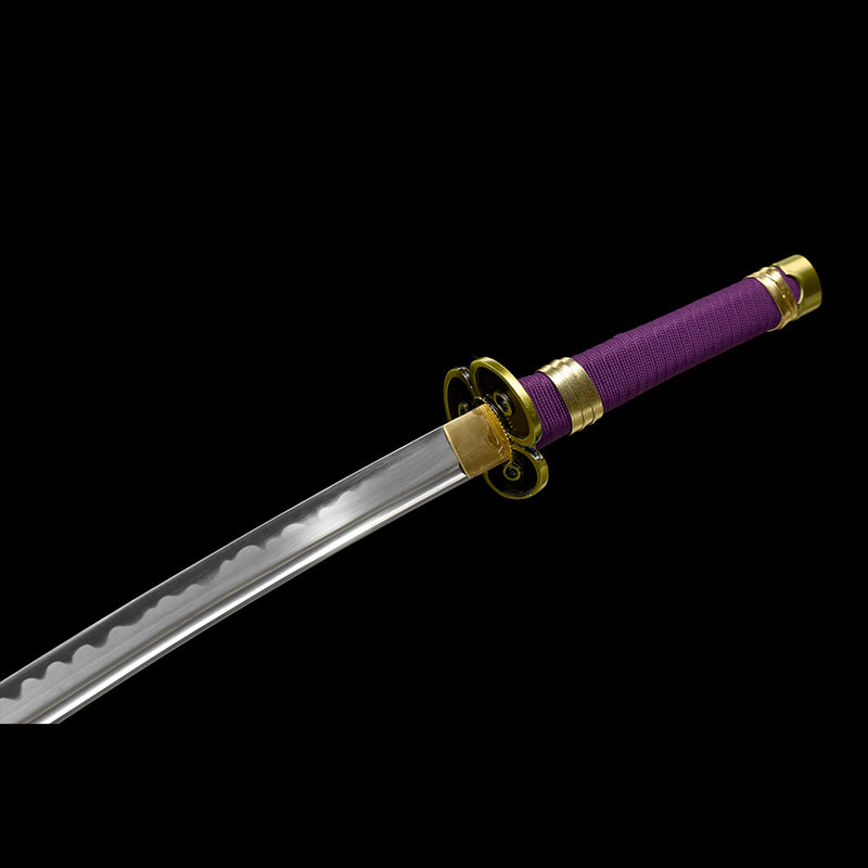 1095 High Carbon Steel Purple One Piece Roronoa Zoro's Enma Katana Sword - COOLKATANA 