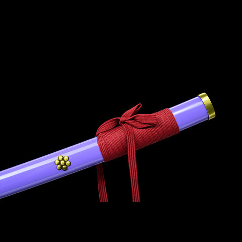 Anime sword one piece characters roronoa zoro Enma Sword 1095 High Carbon Steel Purple Blade  ITO QQ-0109 16