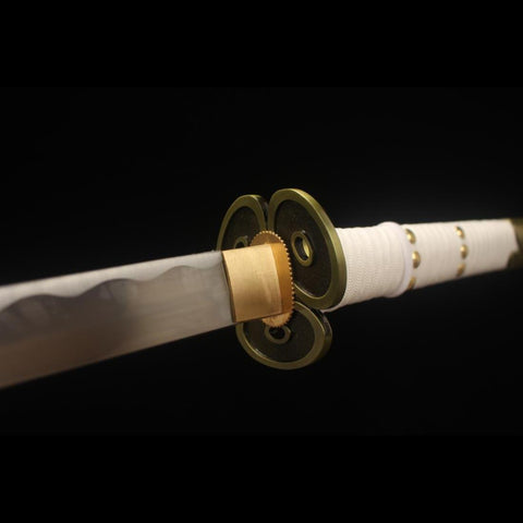 anime katana one piece Kozuki Momonosuke Sword Ame No Habakiri Katana 1045 Carbon Steel Tsuba Fitting HY-0011 5