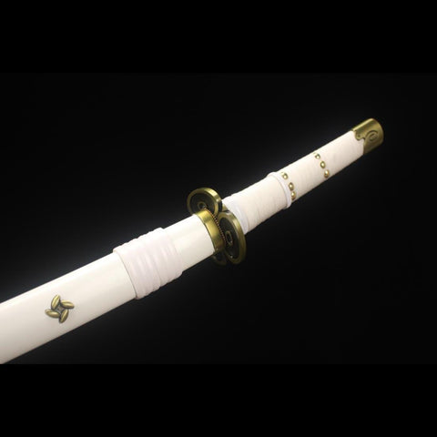 anime katana one piece Kozuki Momonosuke Sword Ame No Habakiri Katana 1045 Carbon Steel Tsuba HY-0011 6