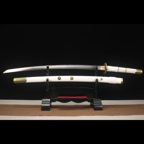 anime katana one piece Kozuki Momonosuke Sword Ame No Habakiri Katana 1045 Carbon Steel HY-0011 2