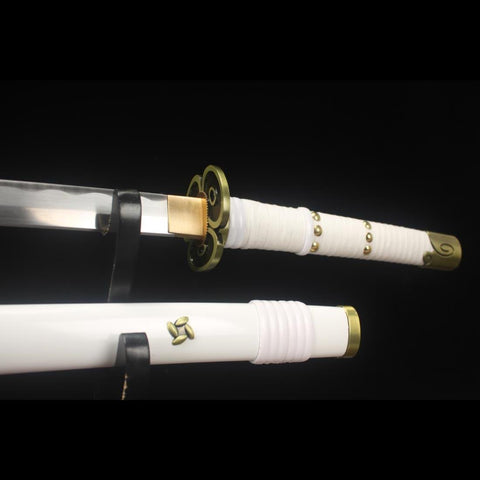 anime katana one piece Kozuki Momonosuke Sword Ame No Habakiri Katana 1045 Carbon Steel Tsuba HY-0011 7