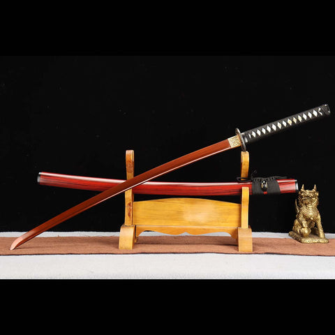 Handmade Katana Sword, Bloody Sword High Manganese Steel Full Tang Zinc Alloy Fitting-COOLKATANA