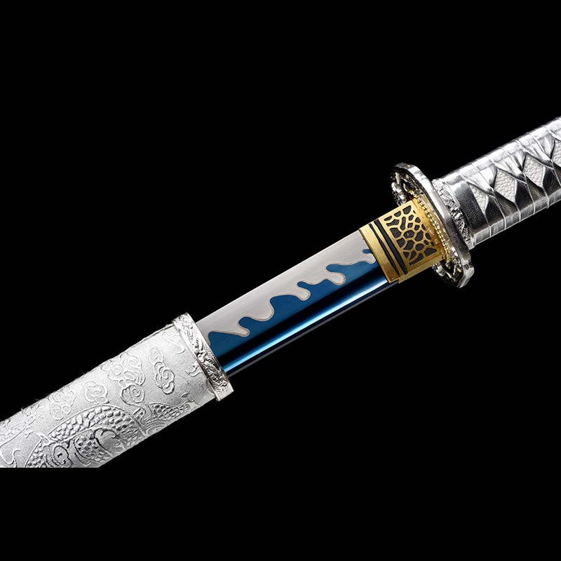 Steel Spring Tang's WWII Command Sword Replica, 9260 Spring Steel Full Tang Japanese ...