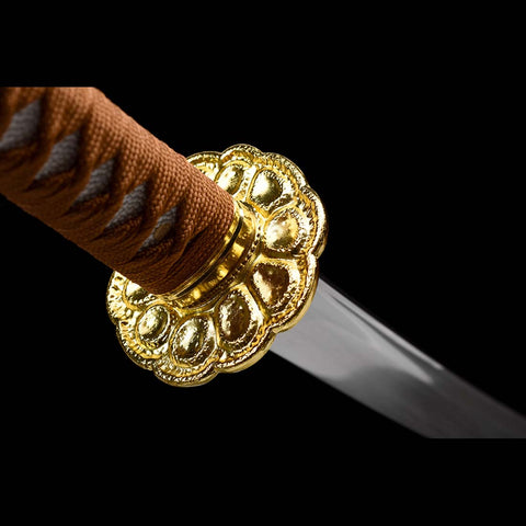 MoYang Sword Golden Tsuba-QQ-0241-U