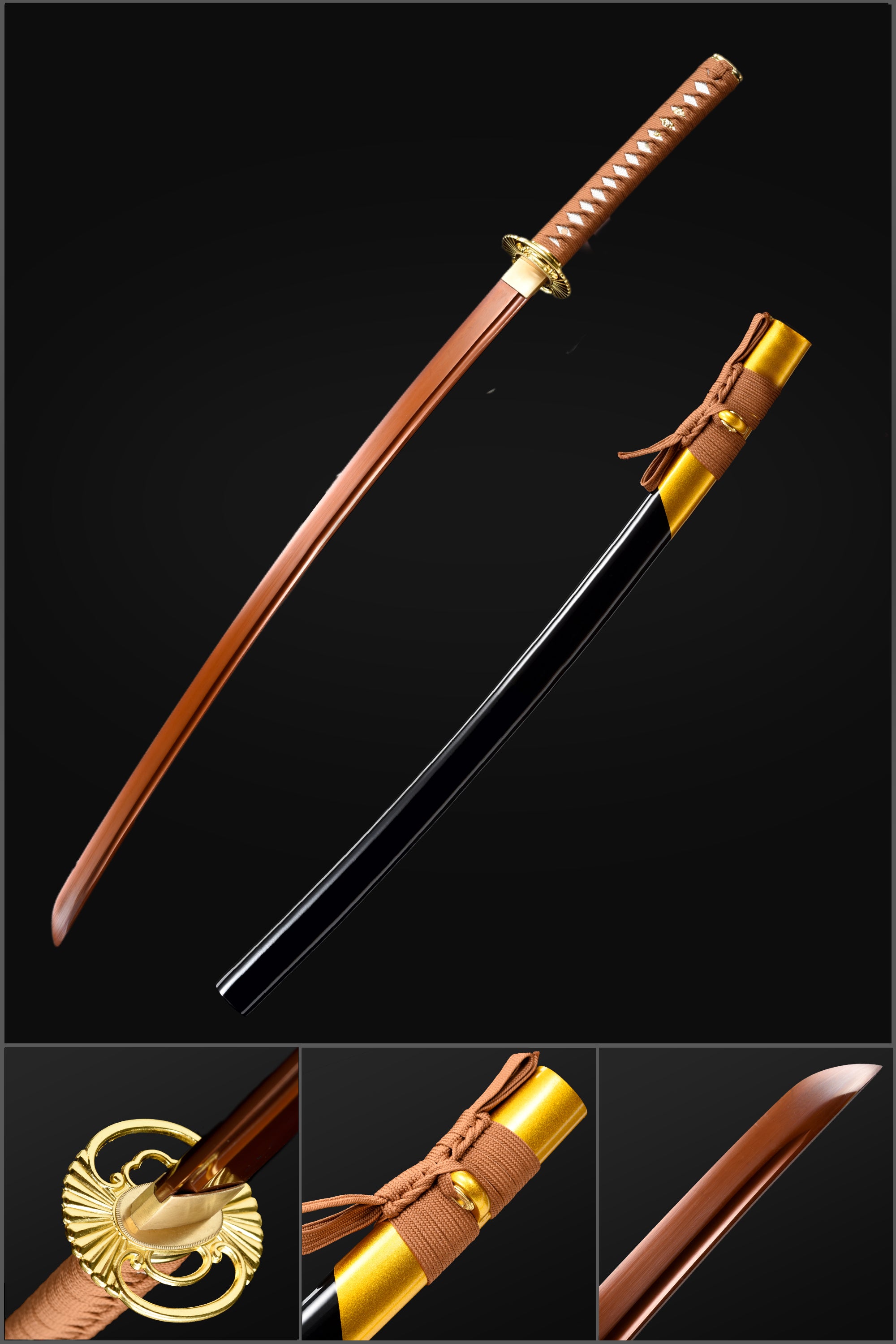 Katana Sword Real Handmade Katana Sword - 9260 Spring Steel, Clay