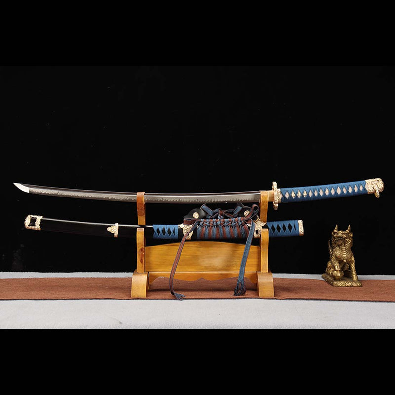 Isso Kodachi Japanese Tachi Sword, Full Tang T10 Steel Blade Katana - COOLKATANA 