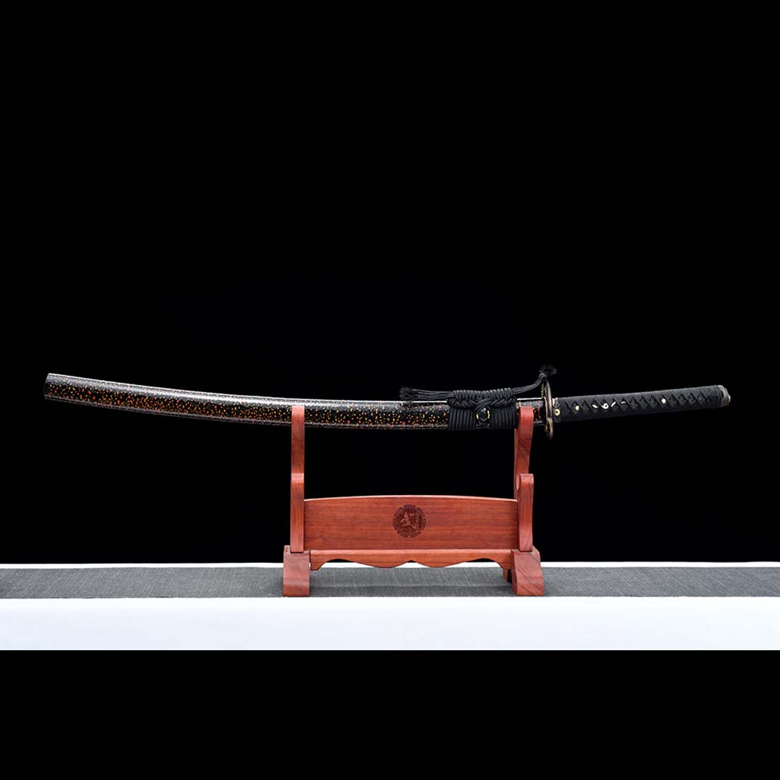 Folded Steel Full Tang Snake Pattern Sword, Japanese Katana Sword with ...