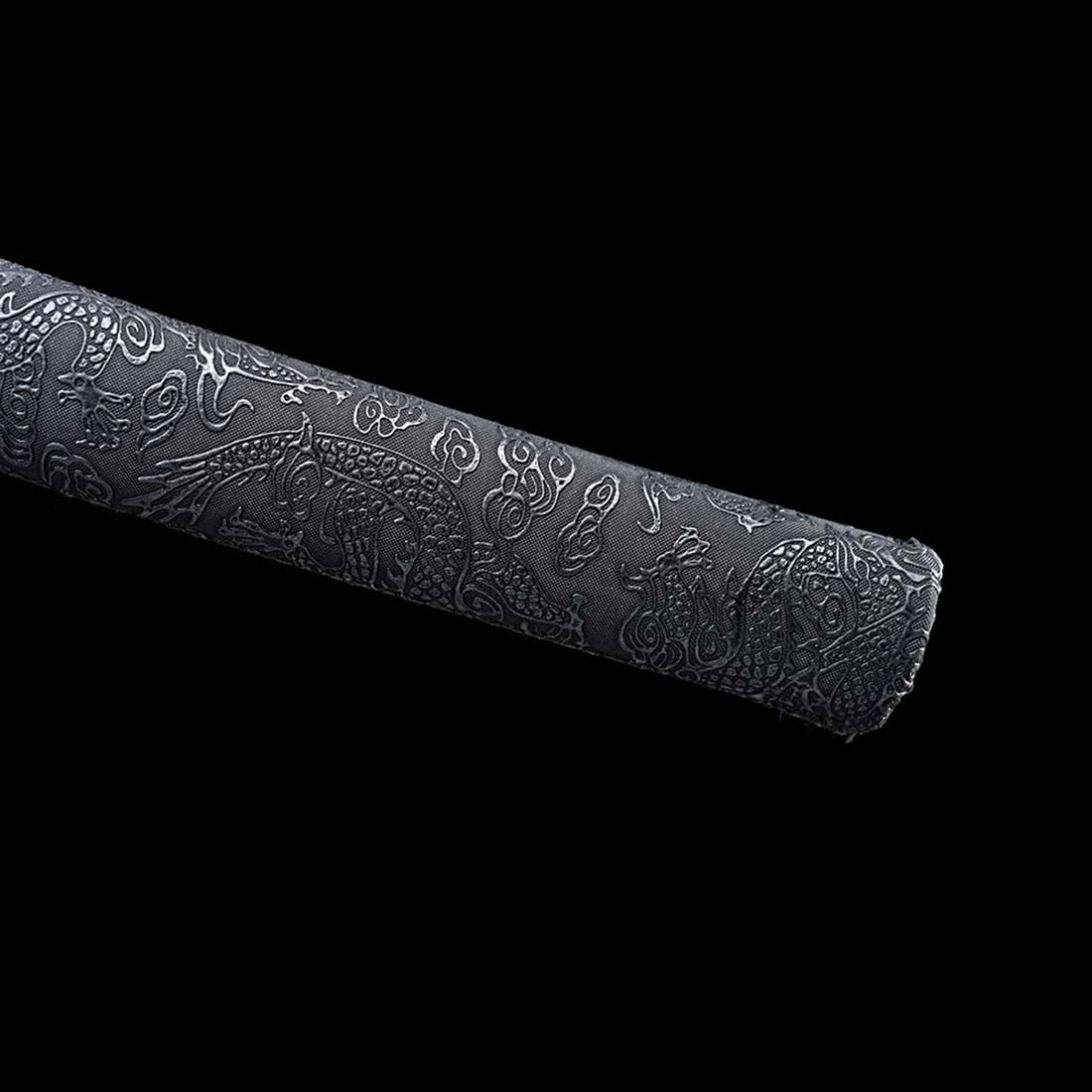 Samurai Blade Pattern Folded Steel Bluing Craft Dragon Pattern Japanese Samurai Katana with ...