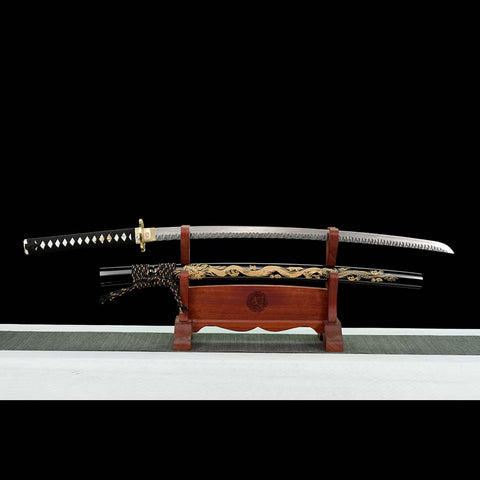 Folded Steel Blade Full Tang Dragon Sword for Sale