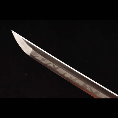 Handmade Japanese Shirasaya Sword, Ronin Sword 1095 High Carbon Steel, Full Tang Ebony Saya-COOLKATANA-QQ-0202-U
