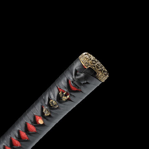 Handmade Japanese Wakizashi Sword 1095 High Carbon Steel Strong Full Tang-COOLKATANA-SL-1235-U