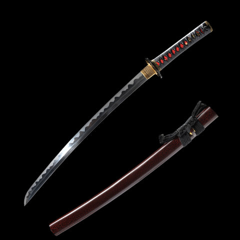 Handmade Japanese Wakizashi Sword 1095 High Carbon Steel Strong Full Tang-COOLKATANA-SL-1235-U