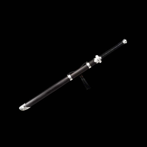 Handmade Samurai Katana Sword Quenched Blue Blade Flower Blade Spring Steel Full Tang-COOLKATANA-QQ-0120-U