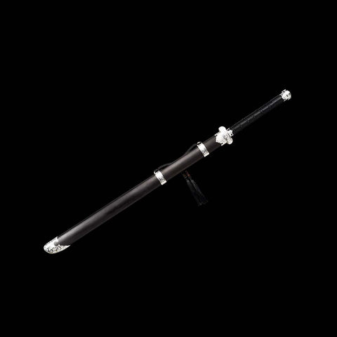 Handmade Samurai Katana Sword Quenched Blue Blade Flower Blade Spring Steel Full Tang-COOLKATANA