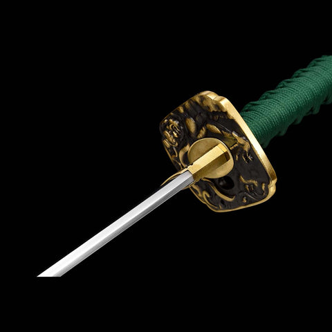 Sanctuary Blade Katana Sword with Gold and Black Tsuba