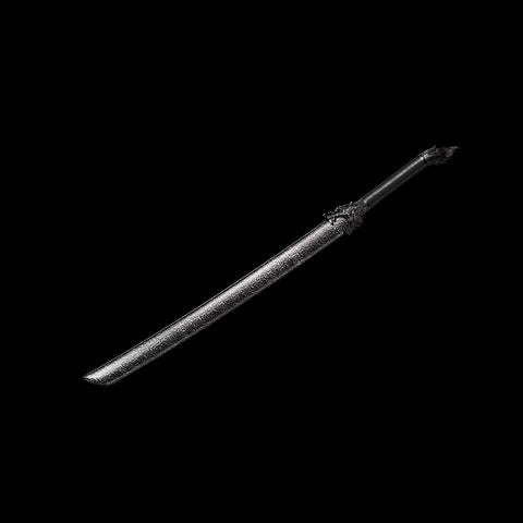 Handmade Spring Steel Samurai Katana Sword Patterned Full Tang Blade Hardwood+Leather Saya-COOLKATANA-QQ-0121-U