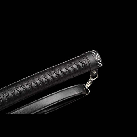 Handmade The Walking Dead Michonne Katana 1060 Carbon Steel Full Tang Blade Black Saya-COOLKATANA-QQ-0124-U
