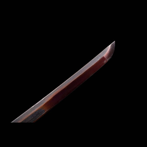Handmade Undead Cut Katana Sword, Sekiro: Shadows Die Twice Japanese Samurai Sword, Quenched Violet Spring Steel Blade, Full Tang-COOLKATANA-QQ-0117-U