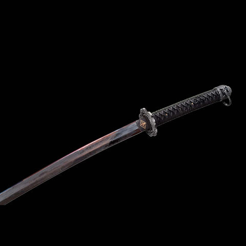 Handmade Undead Cut Katana Sword, Sekiro: Shadows Die Twice Japanese Samurai Sword, Quenched Violet Spring Steel Blade, Full Tang-COOLKATANA