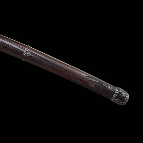 Handmade Undead Cut Katana Sword, Sekiro: Shadows Die Twice Japanese Samurai Sword, Quenched Violet Spring Steel Blade, Full Tang-COOLKATANA-QQ-0117-U