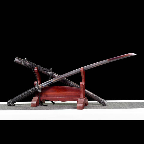 Handmade Violet Undead Cut Katana Sword, Sekiro: Shadows Die Twice Japanese Samurai Sword-QQ-0117-U
