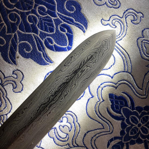 Handmade Chinese Sword Fire Dragon Sword Folded steel Blade Finely Polished by Hand Ebony Scabbard-COOLKATANA-SL-3087-U