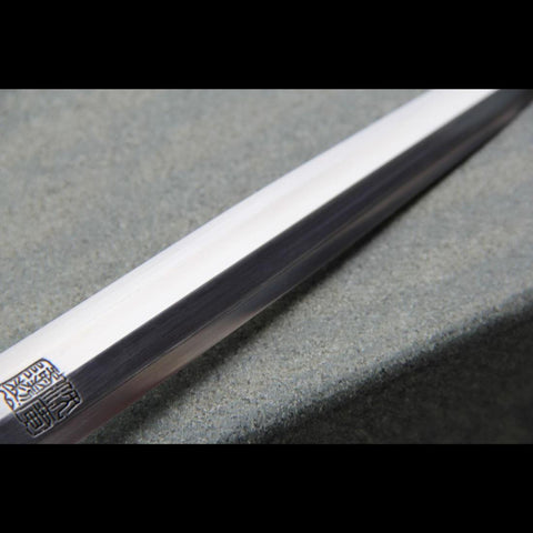 Handmade Chinese Sword Mini Longquan Short Sword Folded Steel Blade Ebony Scabbard-COOLKATANA