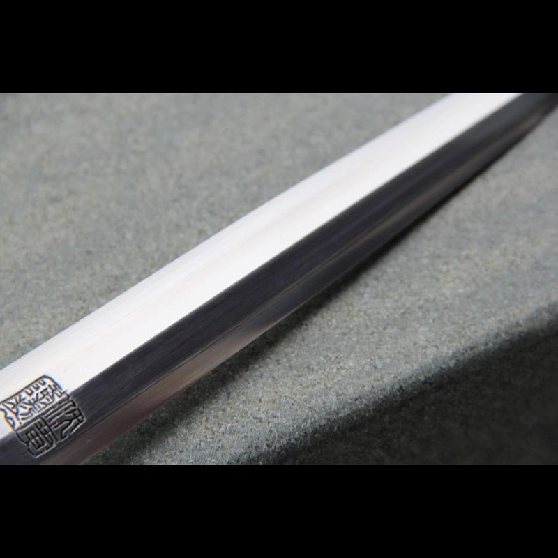 Handmade Chinese Sword Mini Longquan Short Sword Folded Steel Blade Ebony Scabbard - COOLKATANA 