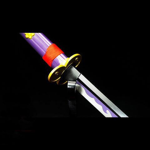 Anime sword roronoa zoro one piece characters​ Enma Sword Katana 1060 Carbon Steel Clay Tempered  Sharpening SL-1417-U COOLKATANA 9