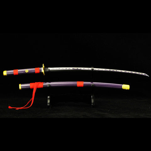 Anime sword roronoa zoro one piece characters​ Enma Sword Katana 1060 Carbon Steel Clay Tempered SL-1417-U
 COOLKATANA 1
