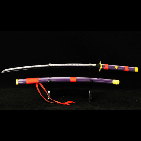 Anime sword roronoa zoro one piece characters​ Enma Sword Katana 1060 Carbon Steel Clay Tempered SL-1417-U
 COOLKATANA 2