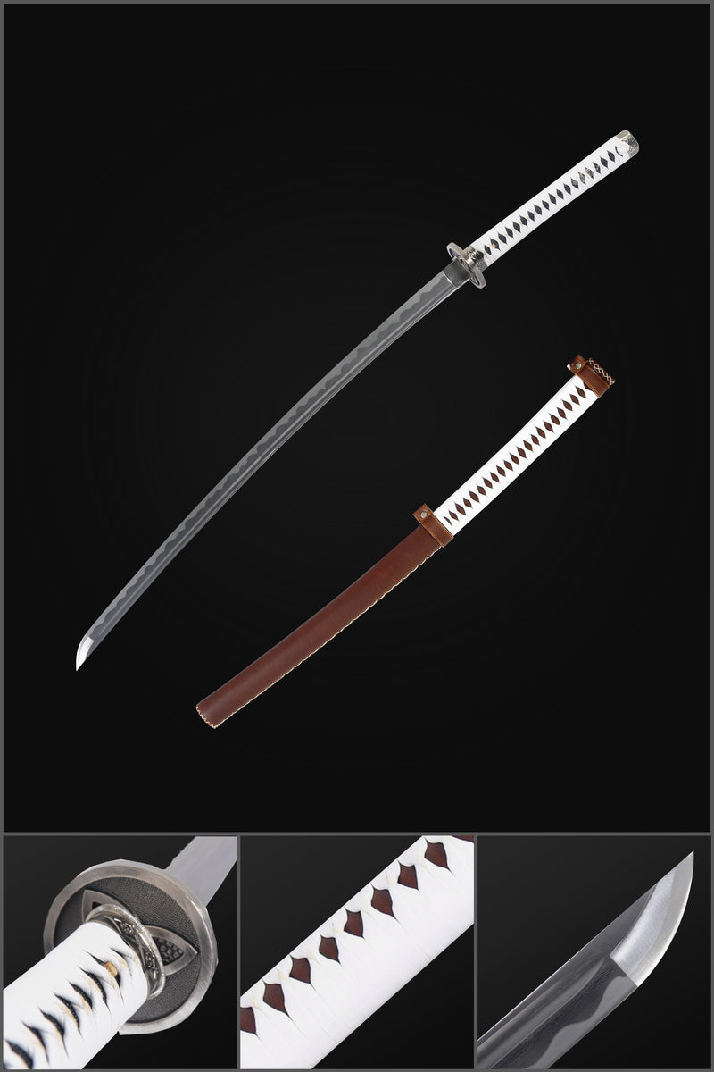 Hand Forged Walking Dead Michonne's Katana Sword Zombie Killer Folded Steel Battle Ready - COOLKATANA 