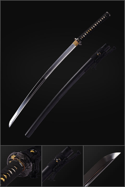 Hand Forged Muramasa Japanese Samurai Sword Manganese Steel Blade Oil Quenching Alloy Tsuba-COOLKATANA