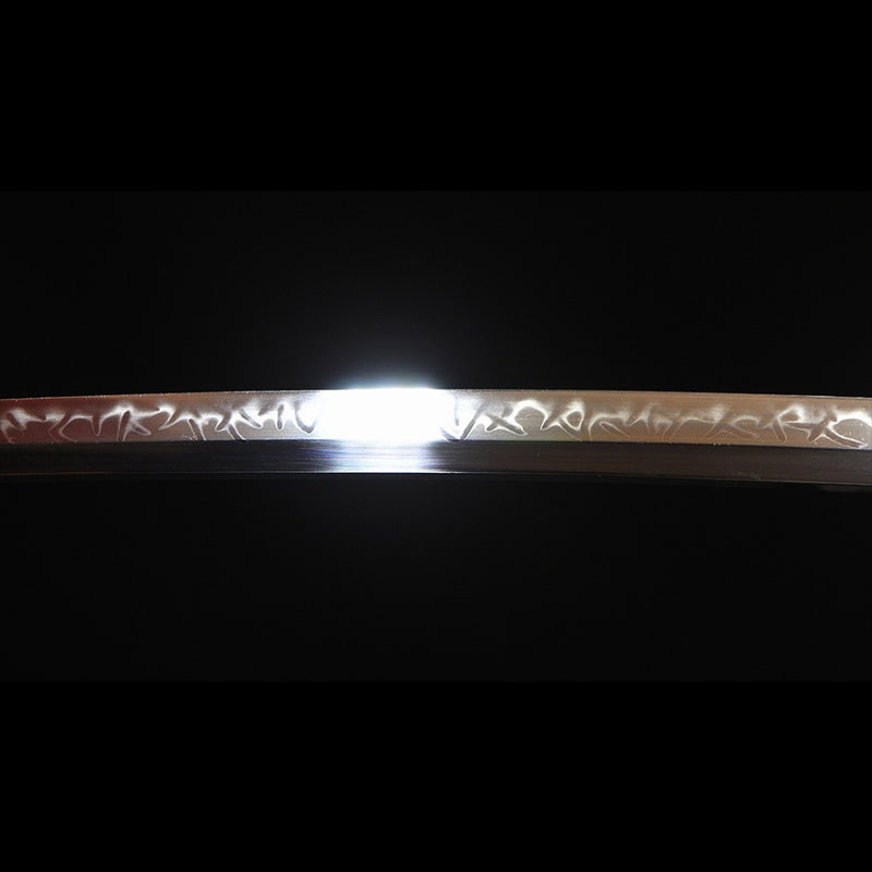 Hand Forged One Piece Roronoa Zoro's Enma Katana Sword Replica 1095 High Carbon Steel Clay Tempered - COOLKATANA 