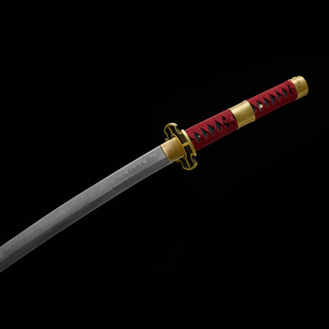 one piece roronoa zoro anime katana Roronoa Zoro Sandai Kitetsu Sword Battle Ready Clay Tempered SL-1161 7