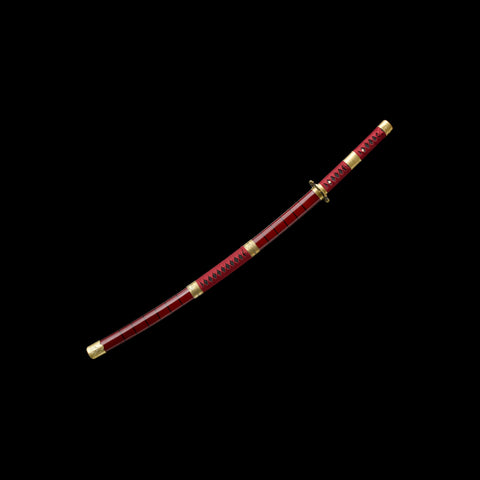 one piece roronoa zoro anime katana Roronoa Zoro Sandai Kitetsu Sword Battle Ready Clay Tempered SL-1161 19