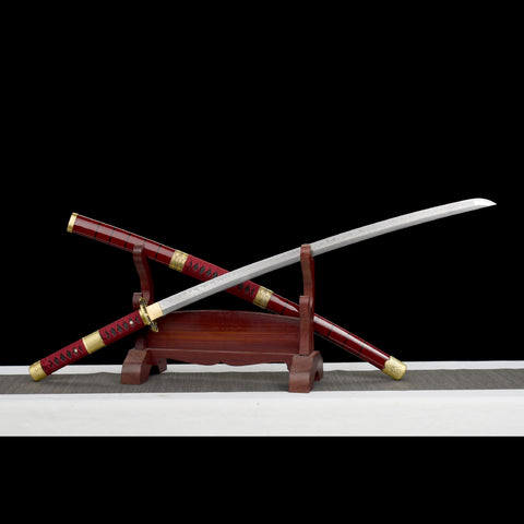 one piece roronoa zoro anime katana Roronoa Zoro Sandai Kitetsu Sword Battle Ready Clay Tempered SL-1161 2