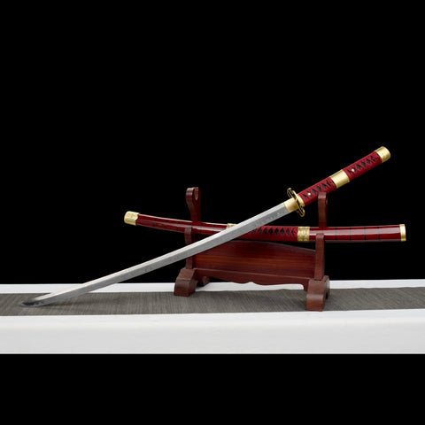 one piece roronoa zoro anime katana Roronoa Zoro Sandai Kitetsu Sword Battle Ready Clay Tempered SL-1161 3