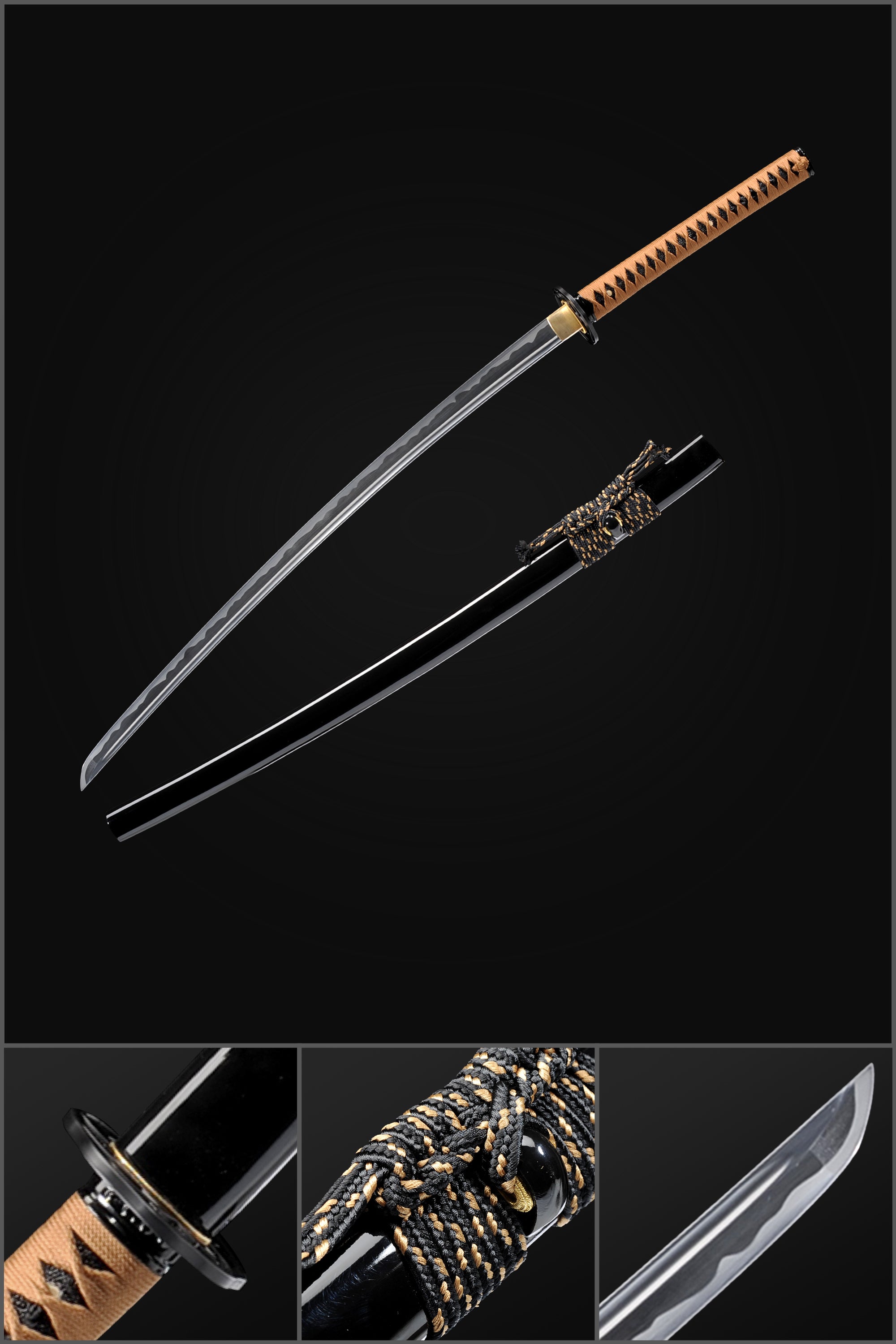 Hand Forged Japanese Iaito Practice Sword 1060 Carbon Steel